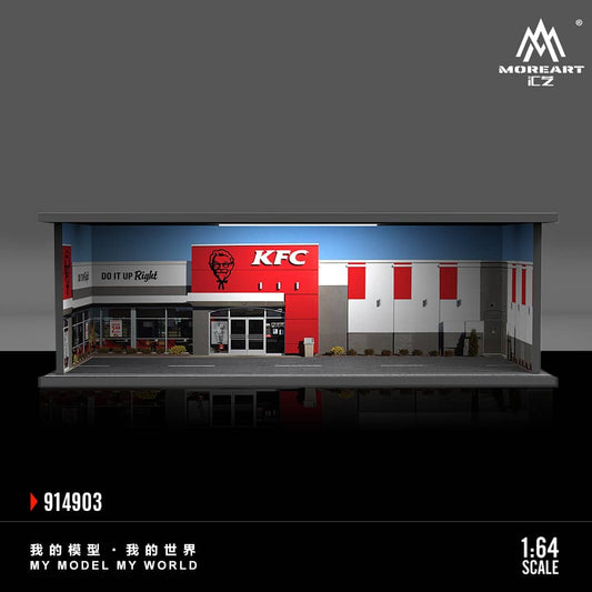 #MO914903 - Simple Assembly Diorama Parking Lot Theme with LED Light - C