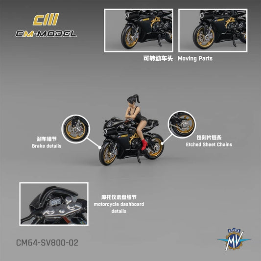 mv agusta sv800 figuraval fekete 2
