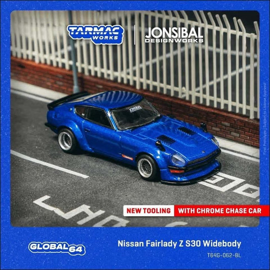 ELŐRENDELÉS - #TC-T64G-062-BL - Nissan Fairlady Z S30 Widebody Designed by Jon Sibal, Blue