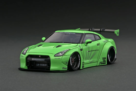 nissan lw-works gt-r r35 green metallic