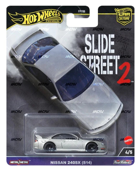 hot wheels car culture slide street 2 nissan 240sx (s14)