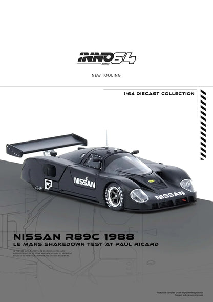 1988 Nissan R8C Le Mans Shakedown Test At Paul Ricard, Fekete