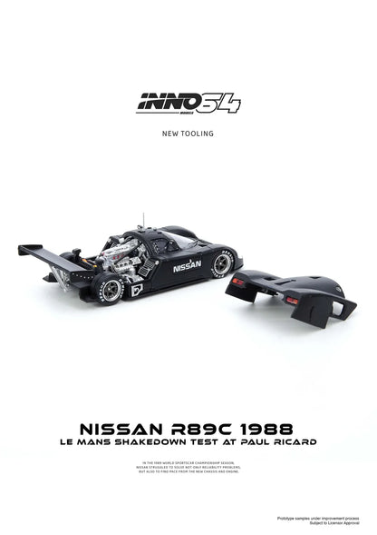 1988 Nissan R8C Le Mans Shakedown Test At Paul Ricard, Fekete