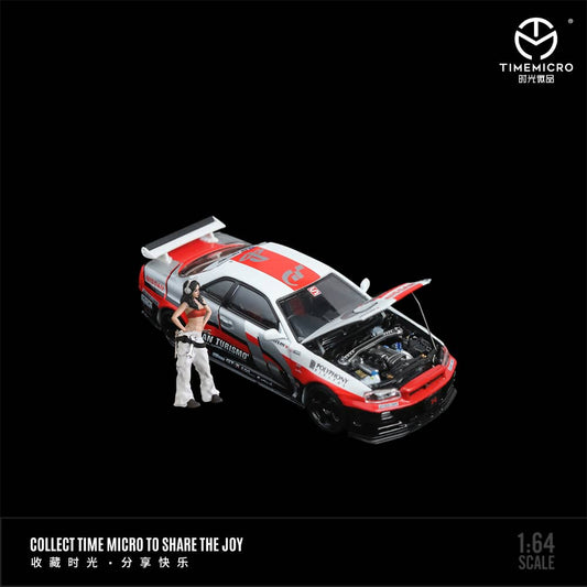 Time Micro - Nissan Skyline GT-R R34 Nismo Z-Tune Gran Turismo Figurával