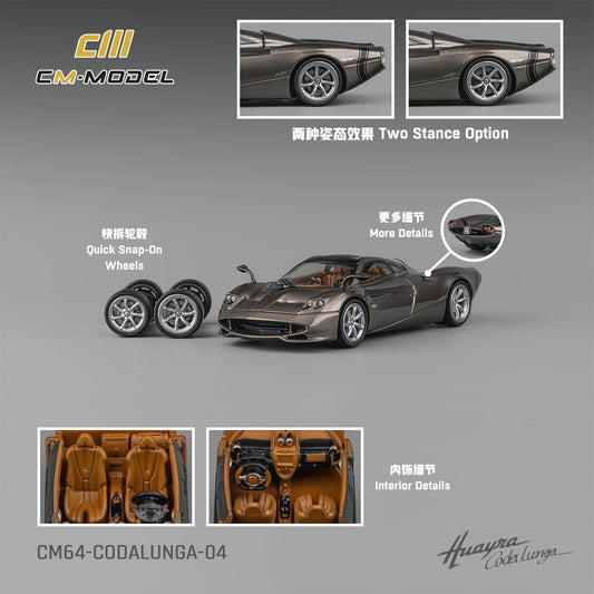 #CM64-CODALUNGA-04 - Pagani Codalunga Metalsilver
