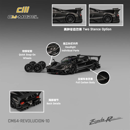 #CM64-REVOLUTION-10 - Pagani Zonda R Evolucion Szénszálas