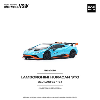 Lamborghini Huracan STO, Blu Laufey/Arancio Xanto