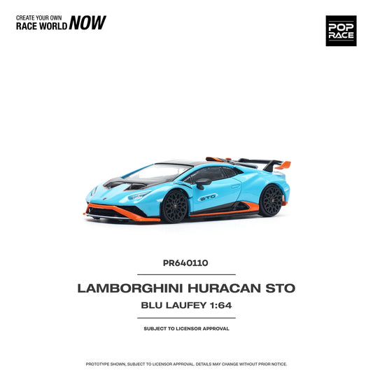 Lamborghini Huracan STO, Blu Laufey/Arancio Xanto
