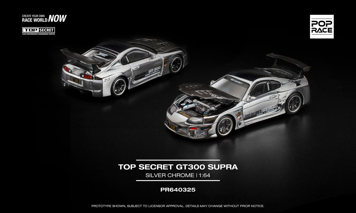 ELŐRENDELÉS - #PR640325 - Top Secret GT300 Supra, Silver Chrome