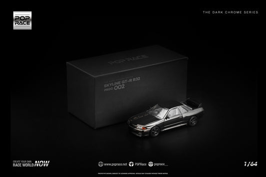 ELŐRENDELÉS - #PRDC002 - Nissan Skyline GT-R R32, Dark Chrome