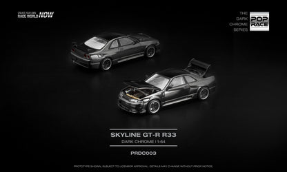 ELŐRENDELÉS - #PRDC003 - Nissan Skyline GT-R R33, Dark Chrome