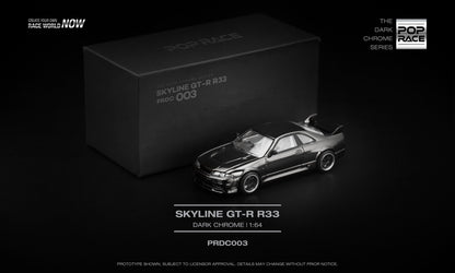 ELŐRENDELÉS - #PRDC003 - Nissan Skyline GT-R R33, Dark Chrome