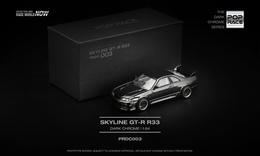 ELŐRENDELÉS - #PRDC003 - Nissan Skyline GT-R R33, Dark Chrome