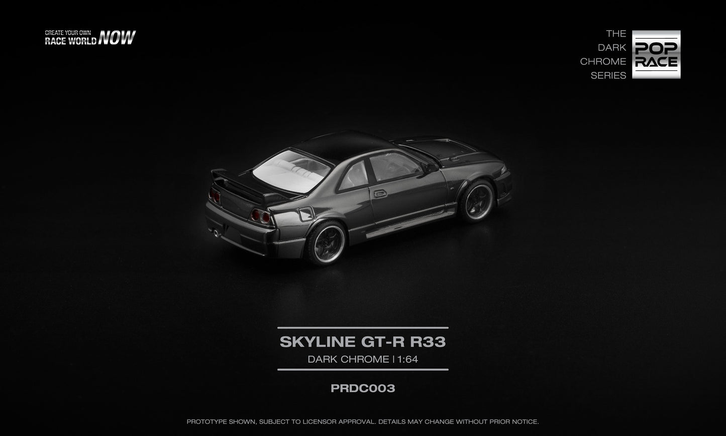ELŐRENDELÉS - #PRDC003 - Nissan Skyline GT-R R33, Dark Chrome