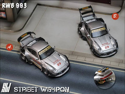 Street Warrior - 993 RWB High Wing (magas légterelő), Ezüst