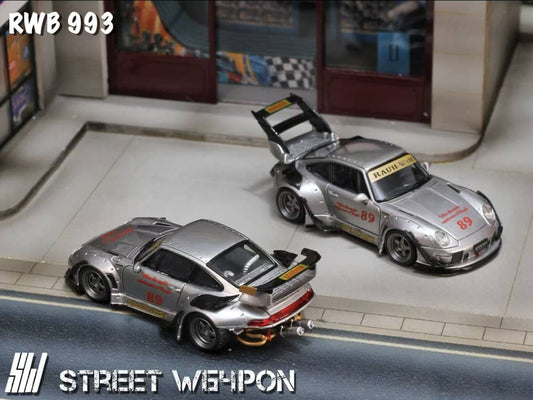 Street Warrior - 993 RWB High Wing (magas légterelő), Ezüst
