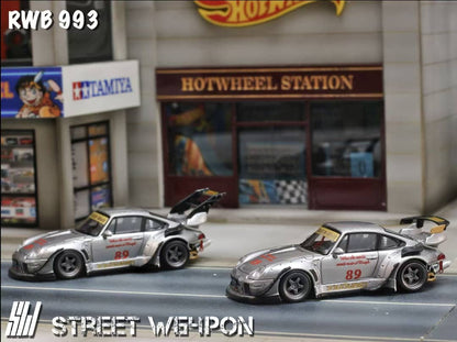 Street Warrior - 993 RWB GT Wing (alacsony légterelő), Ezüst