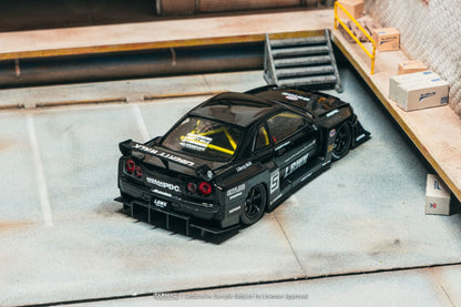 ELŐRENDELÉS - #TC-T43-021-BK - Nissan Skyline R34 - 1:43 - LBWK Super Silhouette, Black