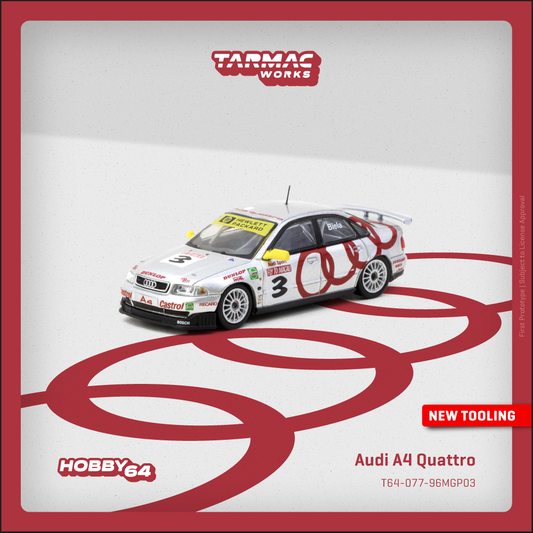 ELŐRENDELÉS - #TC-T64-077-96MGP03 - 1996 Audi A4 Quattro - #3 Frank Biela - Macau Guia Race Winner, Silver