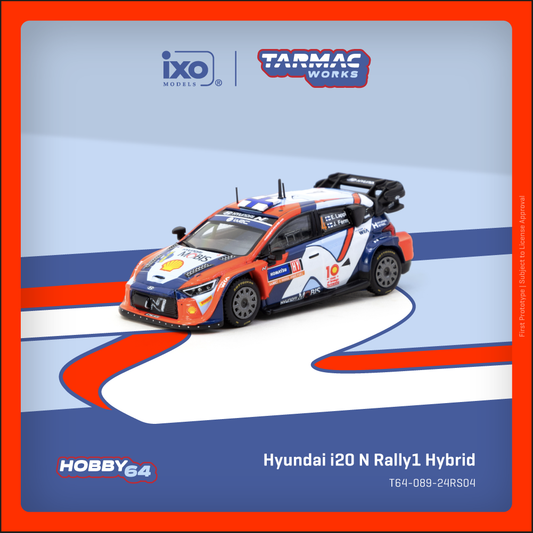 ELŐRENDELÉS - #TC-T64-089-24RS04 - Hyundai I20 N Rally Hybrid - #4 Esapekka Lappi / Janne Ferm - Rally Sweden Winner, Multicolor