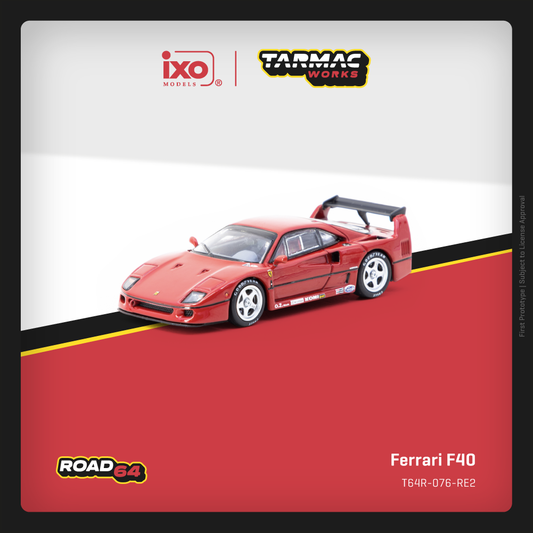 ELŐRENDELÉS - #TC-T64R-076-RE2 - Ferrari F40, Red