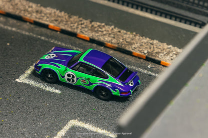 ELŐRENDELÉS - #TC-T64S-023-PSY - Porsche 911 2.8 RSR 3 Psychodelic, Purple/Green