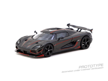 ELŐRENDELÉS - #TC-T64G-TL005-BCF - Koenigsegg Agera RS, Black carbon fibre / Red