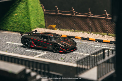 ELŐRENDELÉS - #TC-T64G-TL005-BCF - Koenigsegg Agera RS, Black carbon fibre / Red