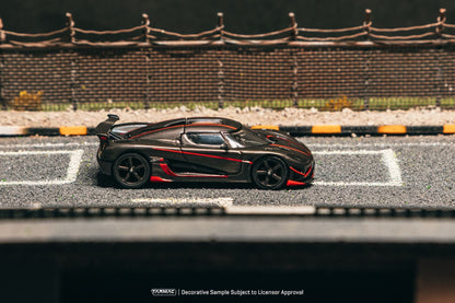 ELŐRENDELÉS - #TC-T64G-TL005-BCF - Koenigsegg Agera RS, Black carbon fibre / Red