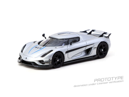 ELŐRENDELÉS - #TC-T64G-TL017-SL - Koenigsegg Regera + Trading cards, Silver Metallic