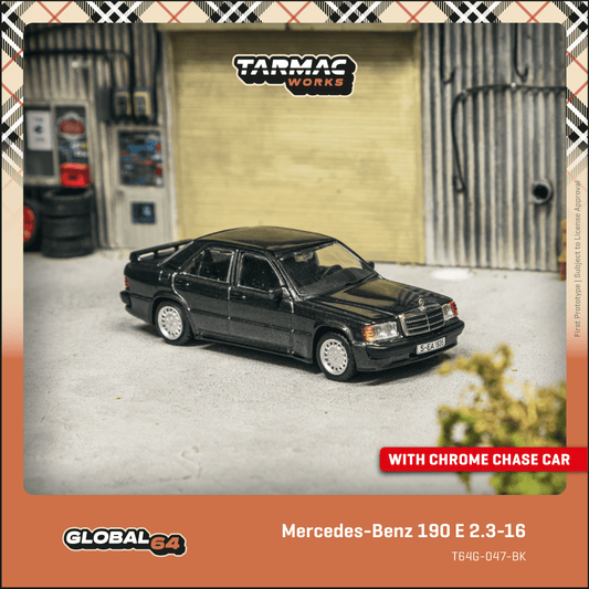 ELŐRENDELÉS - #TC-T64G-047-BK - Mercedes Benz 190E 2.3-1.6, Blue/Black Metallic