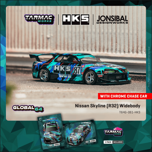 ELŐRENDELÉS - #TC-T64G-061-HKS - Nissan Skyline R32 Wide Body, HKS Livery