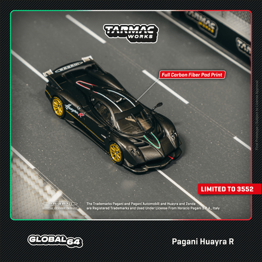 Pagani Huayra R, Matt Black Carbon Fiber