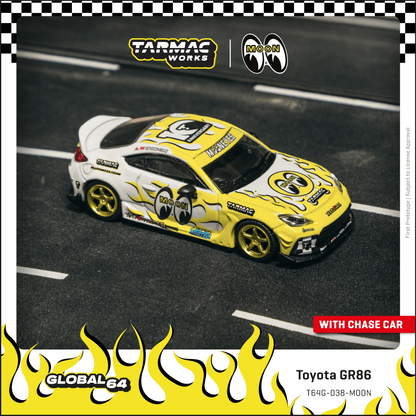 ELŐRENDELÉS - #TC-T64G-038-MOON - Toyota GR86 Mooneyes, White/Yellow