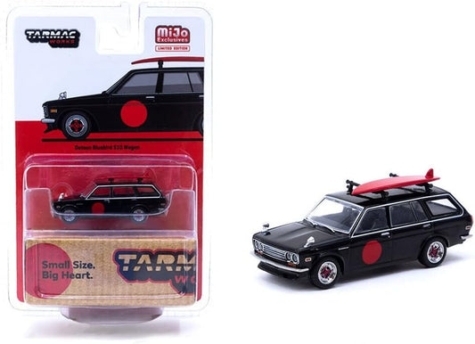 Datsun 510 Wagon with Surfboard, Black/Red