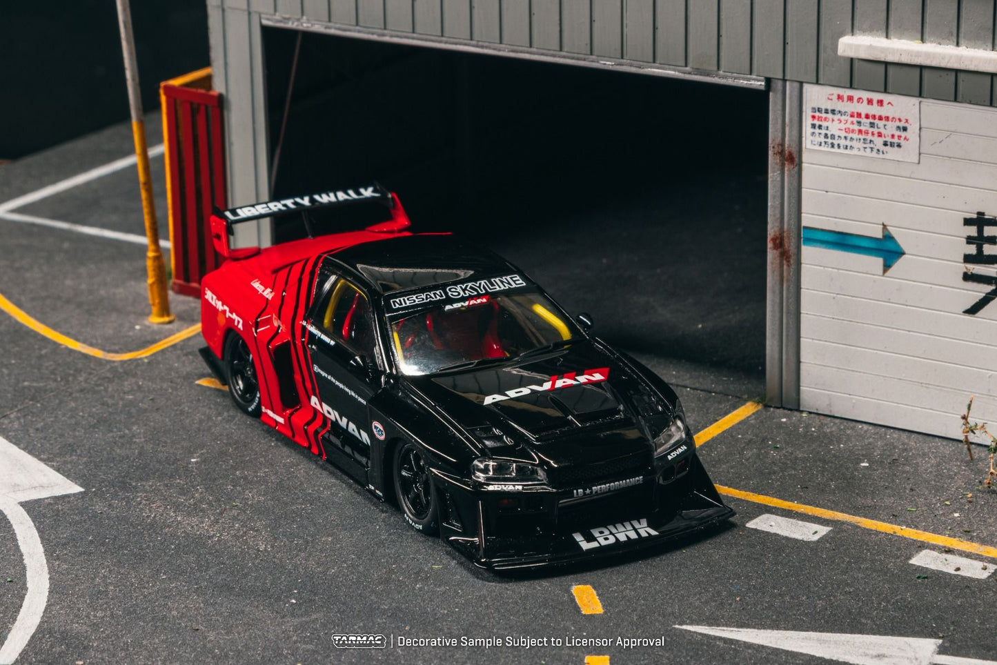 ELŐRENDELÉS - #TC-T43-021-ADV - 1/43 Super Silhouette Skyline Libertywalk, Advan Livery