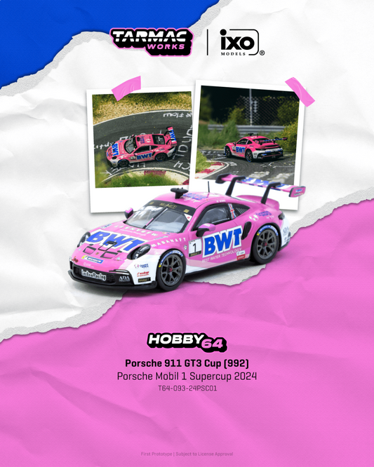 ELŐRENDELÉS - #TC-T64-093-24PSC01 - Porsche 911 GT3 Cup 992 Porsche Mobil 1 Supercup 2024 Harry King, Pink White