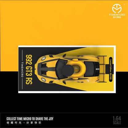 Time Micro - Porsche 911 (992) GT3 RS Figurával, Yellow