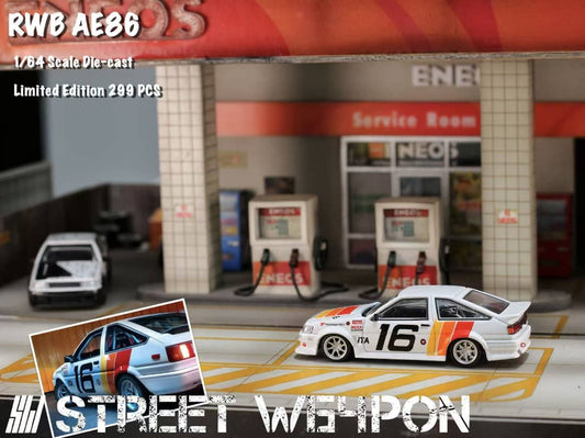Street Warrior - RWB Levin AE86 Livery: White TRD 16#
