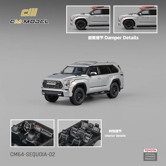 #CM64-SEQUOIA-02 Toyota Sequoia XK80 TRD Pro Ezüst